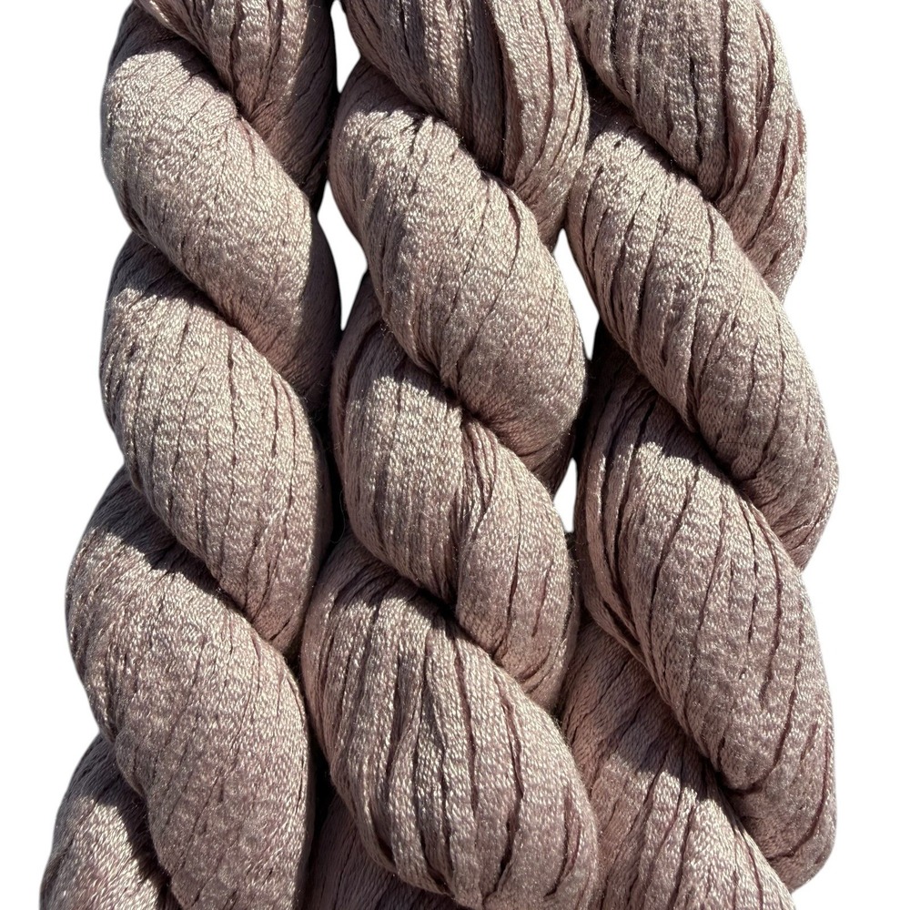 Discontinued BERROCO GLACE Ribbon Yarn 3 Skeins 225 Yards Pink Champagne 2344 - Picture 4 of 4